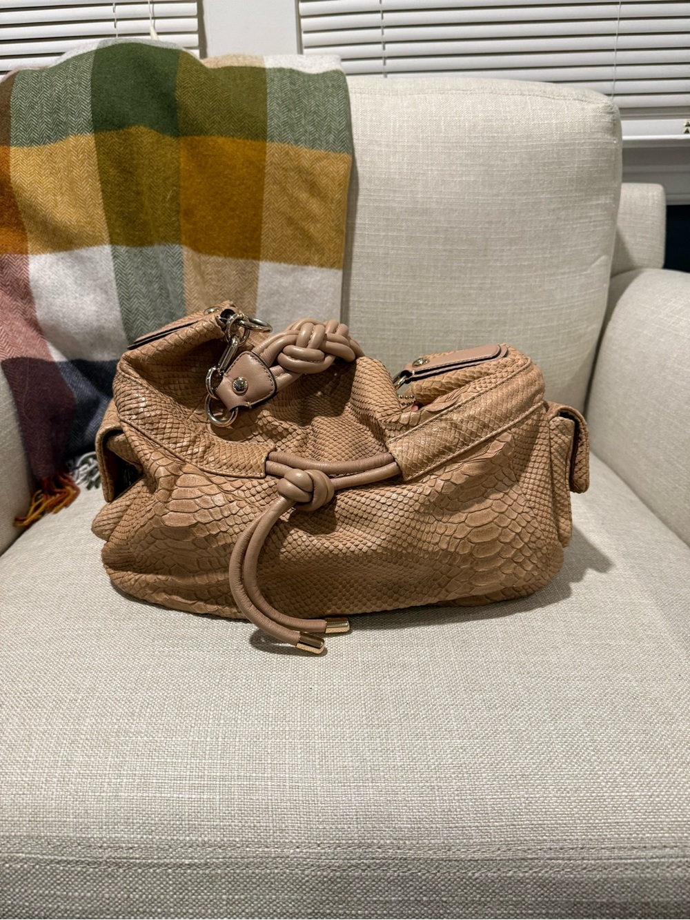 Coach Spring 2010 Embossed Leather Hobo